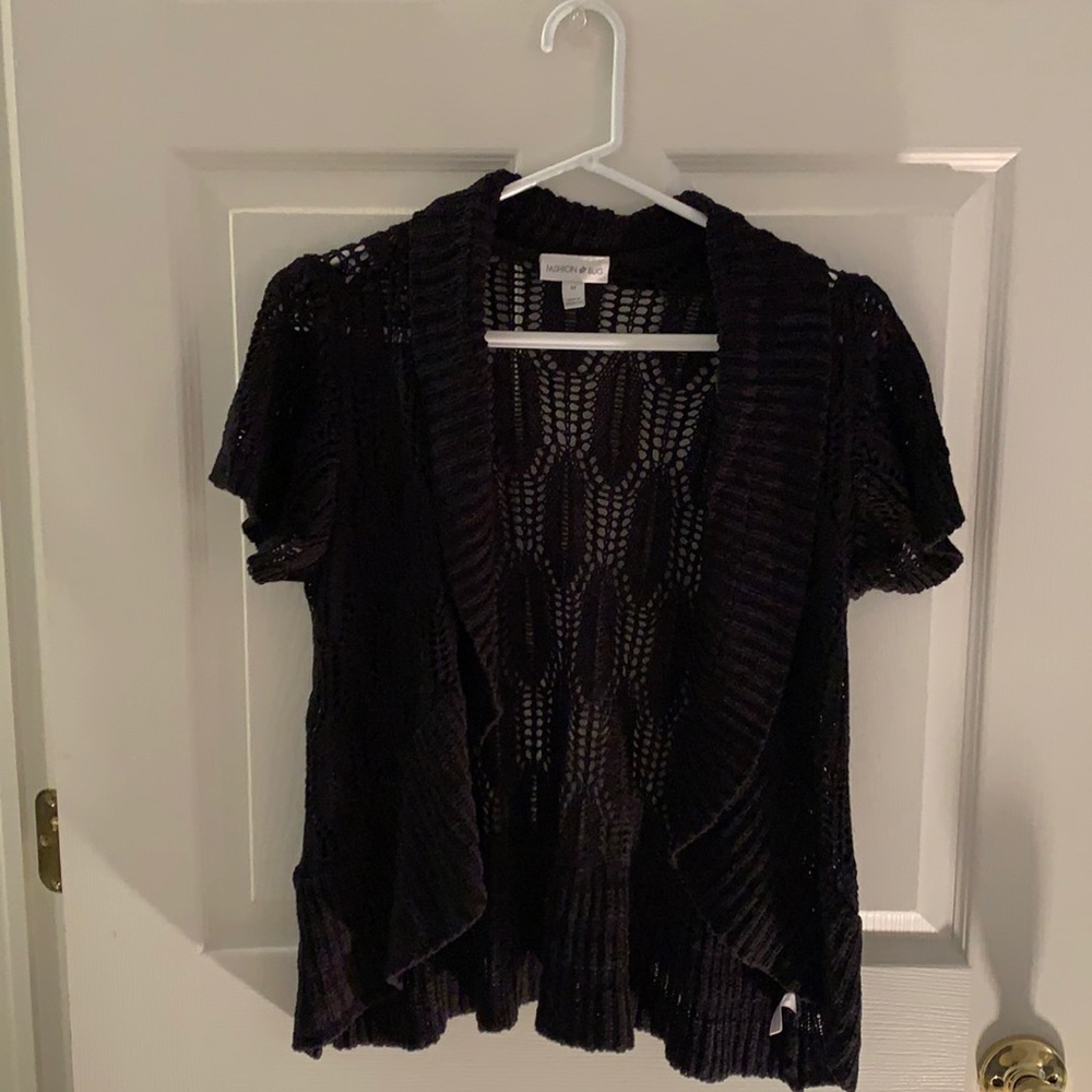 Used black cardigan.